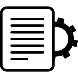 configuración de documentos icono