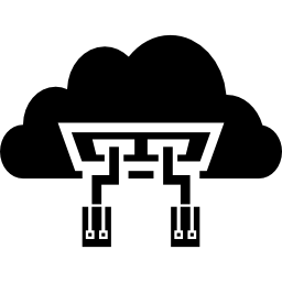 verbinding met de cloud icoon