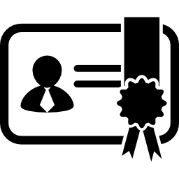 variante de certificado con imagen icono