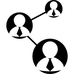 verbinding van zakenlieden icoon