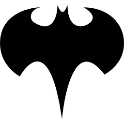 silueta del logo de batman icono