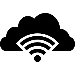 verbonden met de cloud icoon