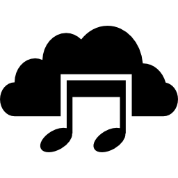 muziek op de wolk icoon
