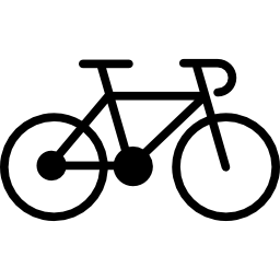 fiets van een gymnast icoon