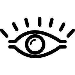 occhio umano aperto icona