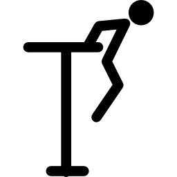 práctica de gimnasta icono