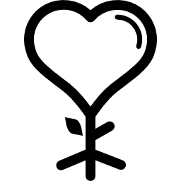 Растение в форме большого сердца иконка