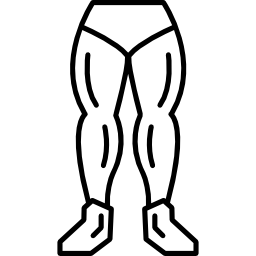 coppia di gambe maschili icona