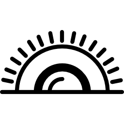 일출 또는 일몰의 태양 icon