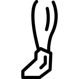 Łydka i stopa ikona