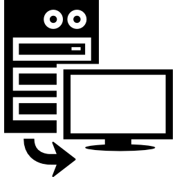 servidor a cliente icono