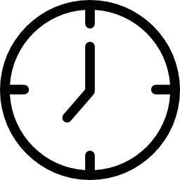 okrągły zegar ścienny ikona