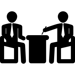 Встреча пары мужчин иконка
