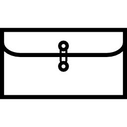 envelop met touwtje sluiting icoon