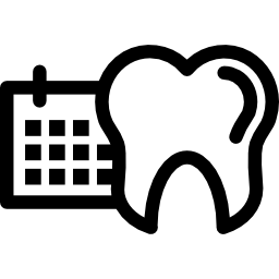 Dentist date for personal care icon