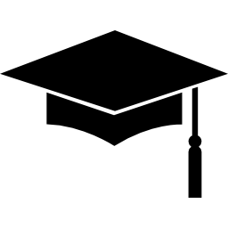variante de gorro de graduación icono