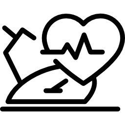 Monitoring heart rate icon