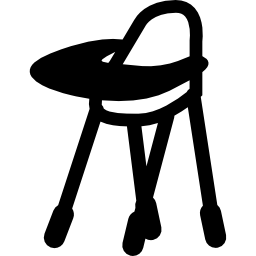 Baby feeding chair variant icon
