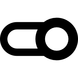 Switch on control outline icon