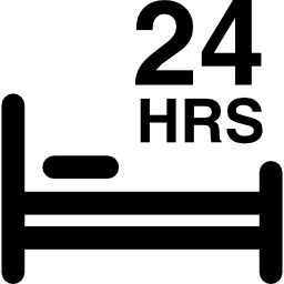 24 horas de reposo en la cama icono