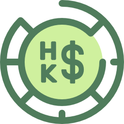 Hong kong dollar icon