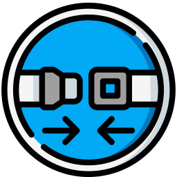 Safety belt icon