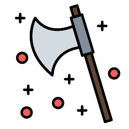 Wood axe icon