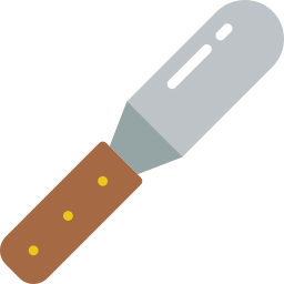 coltello da tavolozza icona