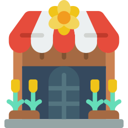 Flower shop icon