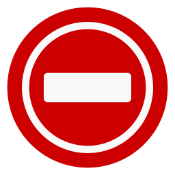 entrada proibida Ícone