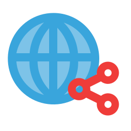 Globe grid icon