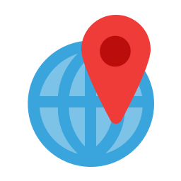 Globe grid icon