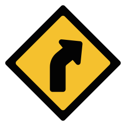 Road sign icon