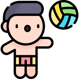 Beach volleyball icon
