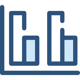 diagramme à bandes Icône