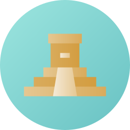 Aztec pyramid icon