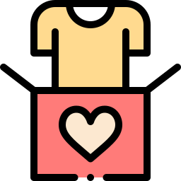 Clothes donation icon