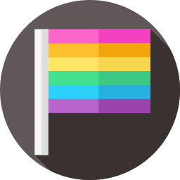 Rainbow flag icon