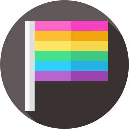 bandera del arco iris icono