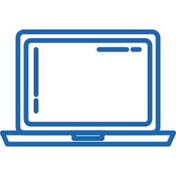 computadora portátil abierta icono