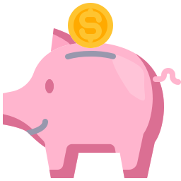 Piggy bank icon