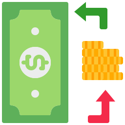 zarządzanie pieniędzmi ikona