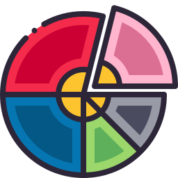 Pie graph icon