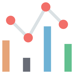 gráfico de crescimento Ícone