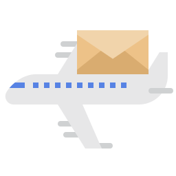 courrier aérien Icône