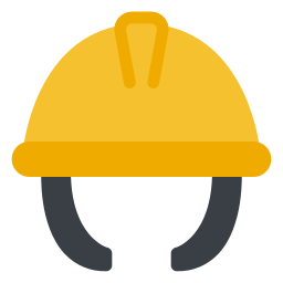 Security helmet icon
