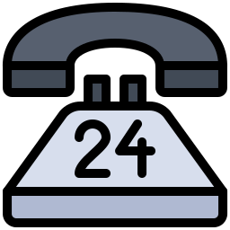 24 hours support icon