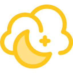 Cloudy night icon