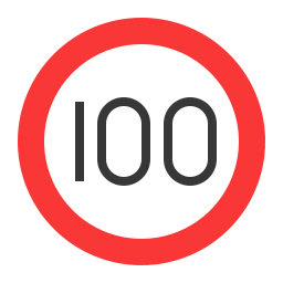 One hundred icon