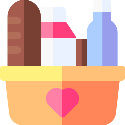 Food basket icon